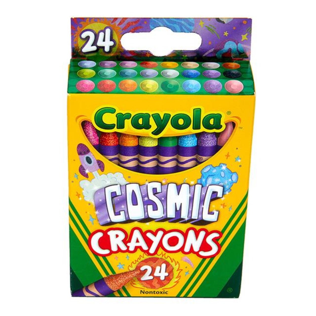 Crayola BIN523447 Specialty Cosmic Crayons, Assorted Color - 24 Count